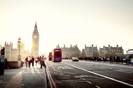 Bennett and jones Westminster Bridge at sunset, London, UK